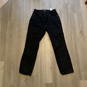 Black Abercrombie & Fitch Denim Straight Leg Jeans